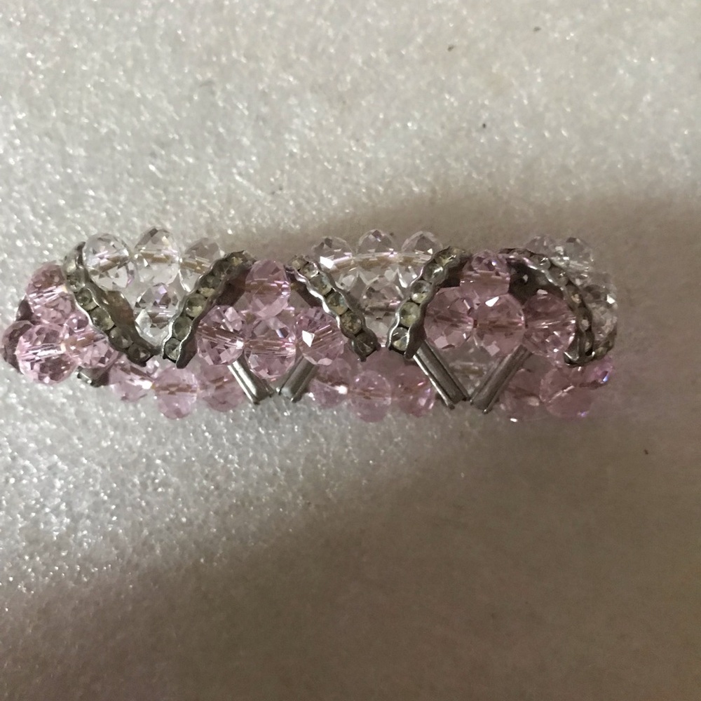 Pink Crystal Stretch Bracelet - Women Jewelry